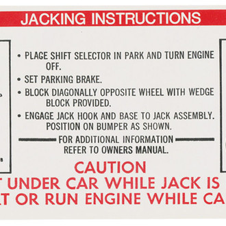 QRP® - Trunk Jack Instruction Decal
