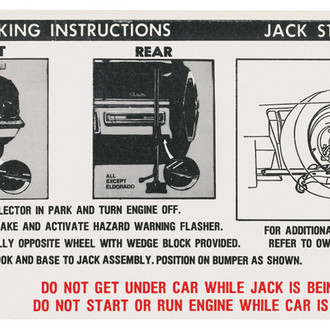 QRP® - Trunk Jack Instruction Decal