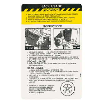 QRP® - Trunk Jack Instruction Decal