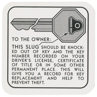 QRP® - Key Knockout Instruction Decal