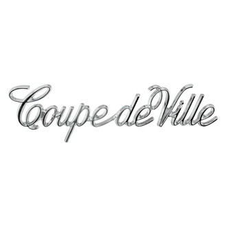 QRP® - "Coupe deVille" Script Roof Emblem