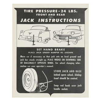 QRP® - Jacking Instruction Decal