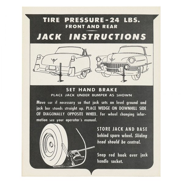 QRP® - Jacking Instruction Tag