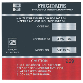 QRP® - AC Compressor Decal