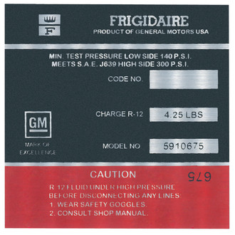 QRP® - AC Compressor Decal
