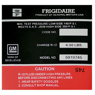 QRP® - AC Compressor Decal