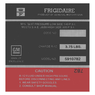 QRP® - Red AC Compressor Decal