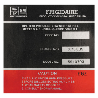 QRP® - Red AC Compressor Decal