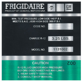 QRP® - Green AC Compressor Decal