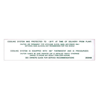 QRP® - Cooling System Decal