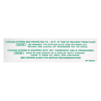 QRP® - Cooling System Decal