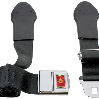 QRP® - Deluxe Style Front Seat Belt, Black