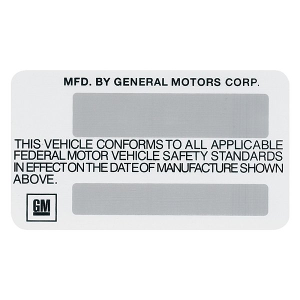 QRP® - Vehicle Certification Decal