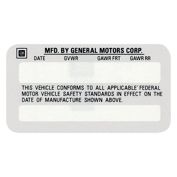 QRP® - Vehicle Certification Kit Decal