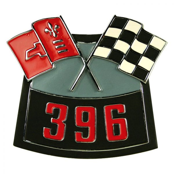 QRP® - "396" Crossed Flags Air Cleaner Emblem