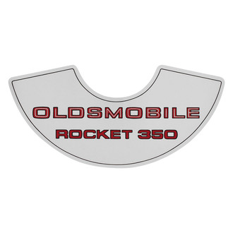 QRP® - "Oldsmobile Rocket 350" Large Air Cleaner Decal