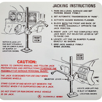 QRP® - Trunk Jack Instruction Decal