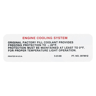 QRP® - Cooling System Decal