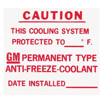 QRP® - Cooling System Decal