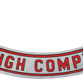 QRP® - "Ultra-High Compression" 10" Silver Air Cleaner Decal
