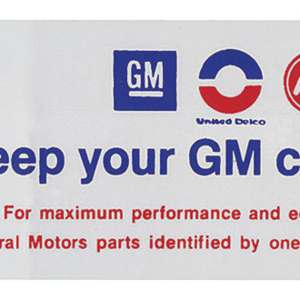 QRP® - Air Cleaner Decal