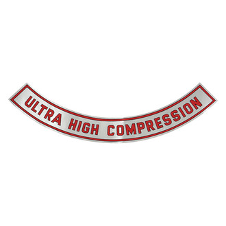 QRP® - "Ultra-High Compression" 11,5" Silver Air Cleaner Decal