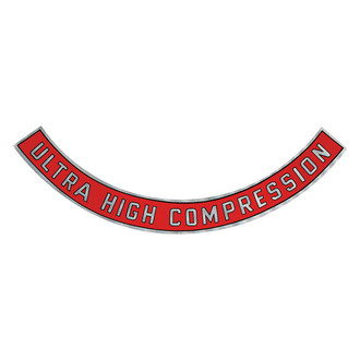 QRP® - "Ultra-High Compression" 10" Red Air Cleaner Decal