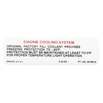 QRP® - Cooling System Decal