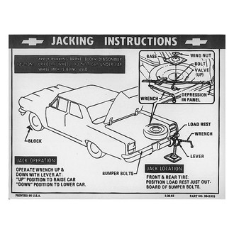 QRP® - Jacking Instruction Decal