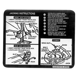 QRP® - Jacking Instruction Decal