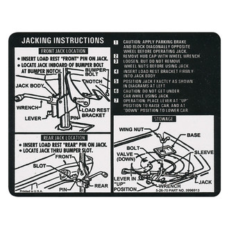 QRP® - Jacking Instruction Decal