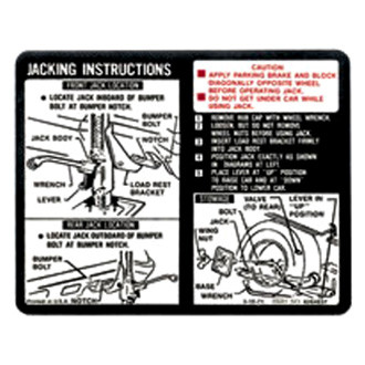 QRP® - Jacking Instruction Decal
