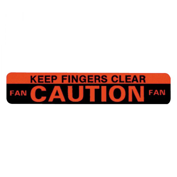 QRP® - Caution Fan Shroud Decal