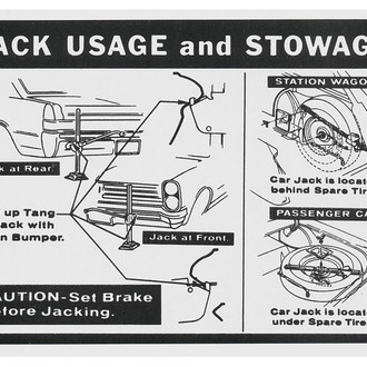QRP® - Jacking Instructions Decal