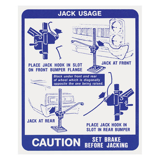 QRP® - Jacking Instruction Decal