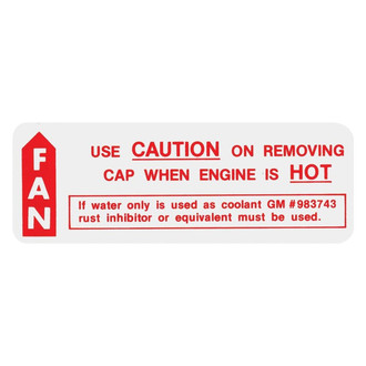QRP® - Caution Fan Decal