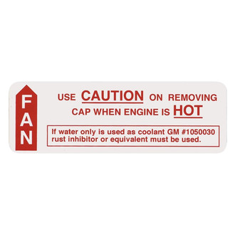 QRP® - Emissions Decal Caution Fan