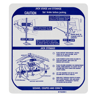 QRP® - Jacking Instruction Decal