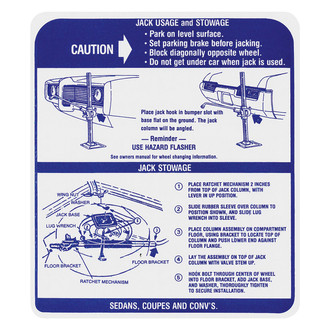 QRP® - Jacking Instruction Decal