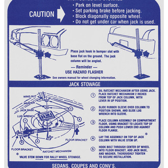 QRP® - Jacking Instruction Decal