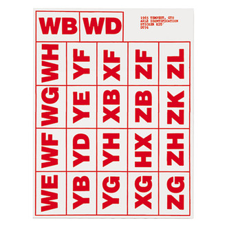 QRP® - Rear Axle Decal Kit