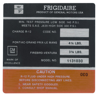 QRP® - AC Compressor Decal