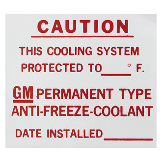 QRP® - Dealer Antifreeze Tag