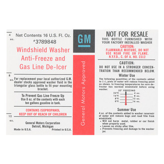 QRP® - Windshield Washer Decal