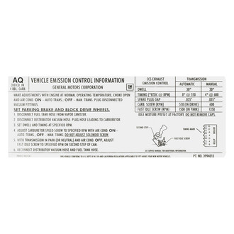 QRP® - Emissions Decal