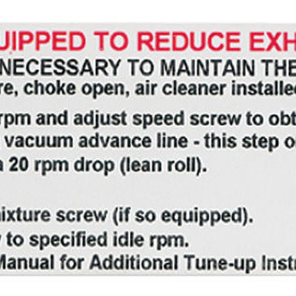 QRP® - Emissions Decal 350/400-2V, AT/MT, XZ 346258
