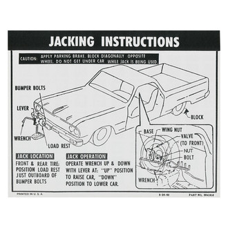 QRP® - Jacking Instruction Decal