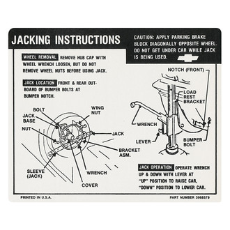 QRP® - Jacking Instruction Decal