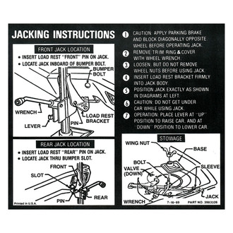 QRP® - Jacking Instruction Decal
