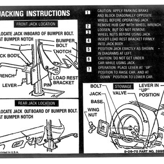 QRP® - Jacking Instructions Decal